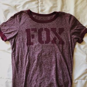 Purple-Red Fox Short Sleeve Shirt